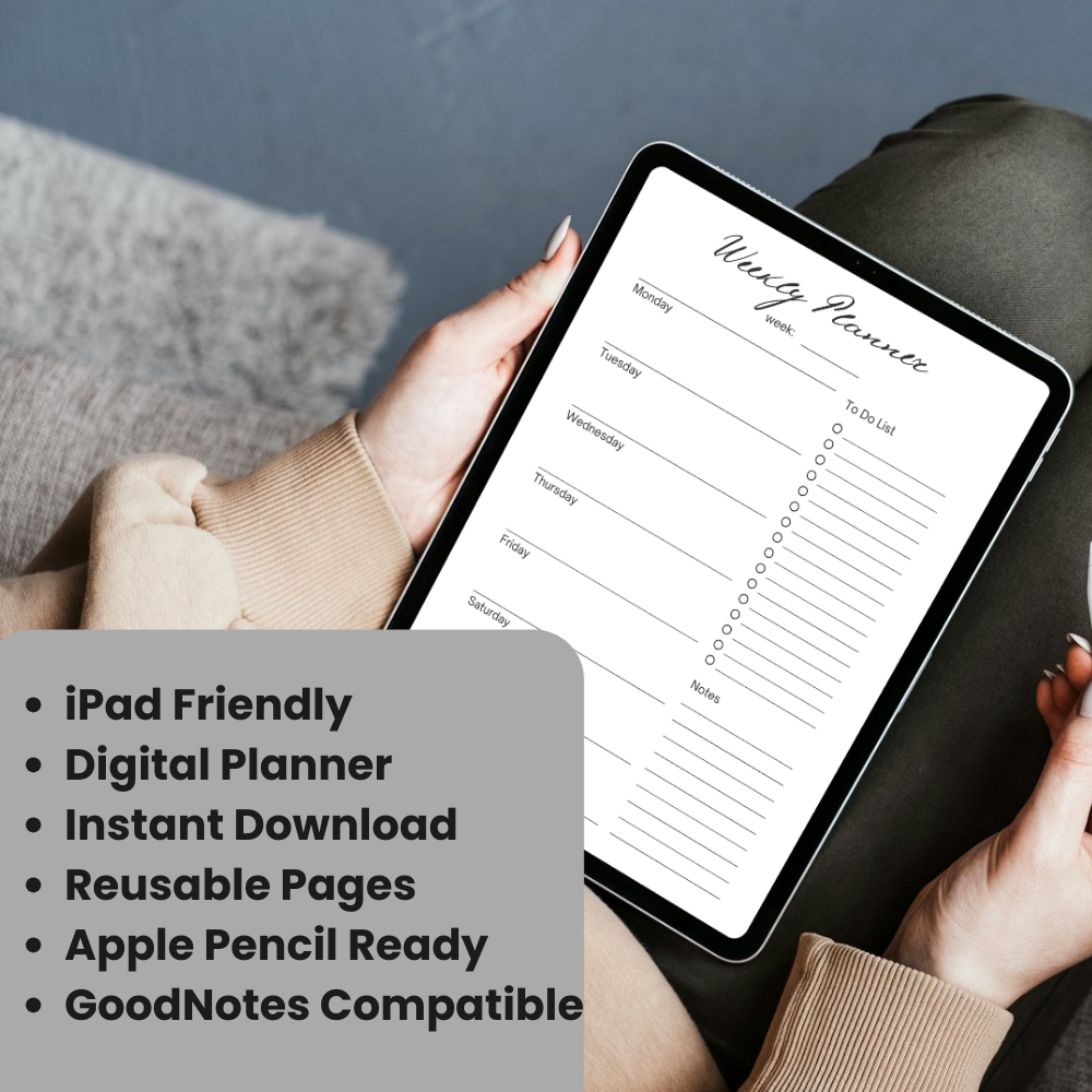 Planner inside page preview